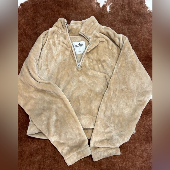 Cropped quarter zip pullover, size small - Picture 1 of 2